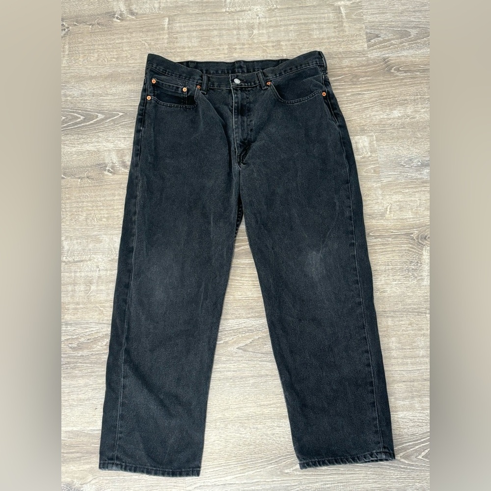 Levi’s Men Jeans Black Style 550 38x29 Classic Comfortable Relaxed Fit